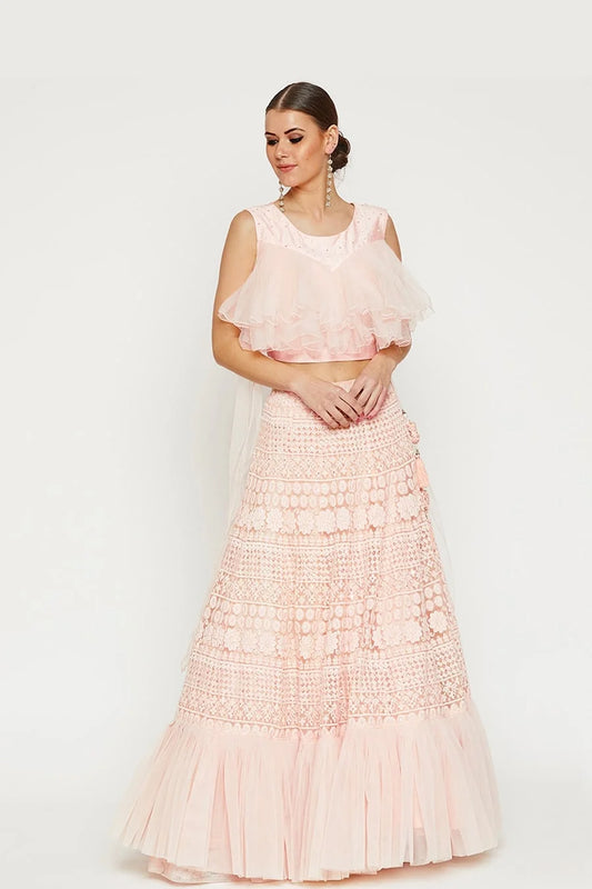 Peach Lehenga