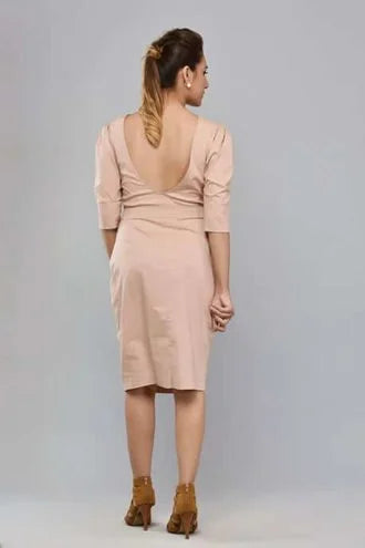 SAI 54 Powder Pink Sheath Dress