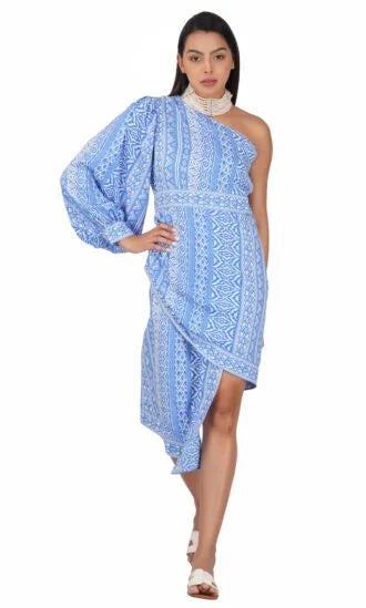 Thigh High Asymmetrical Dress