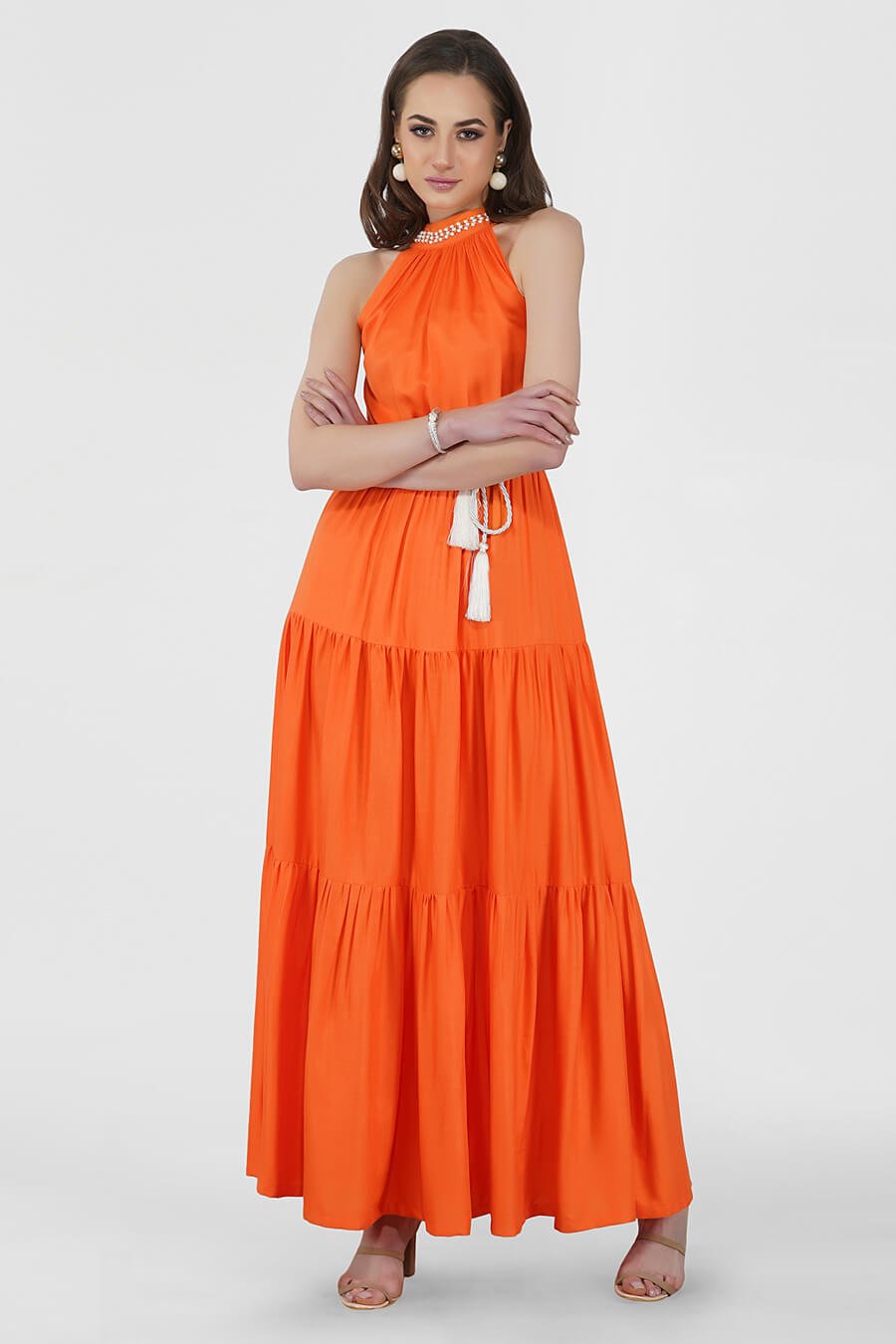 Pearl Band Layered Dress