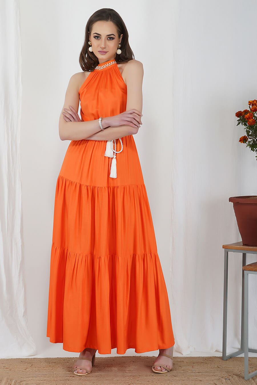 Pearl Band Layered Dress