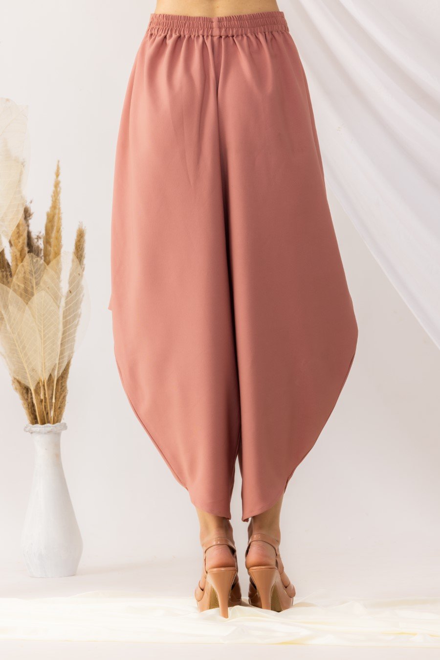 Rose Coral Dhoti pant