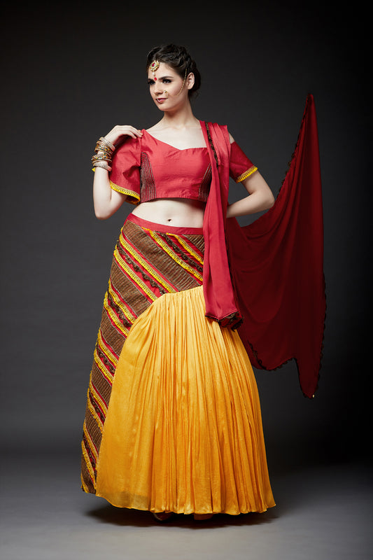 Scarlet Lehenga