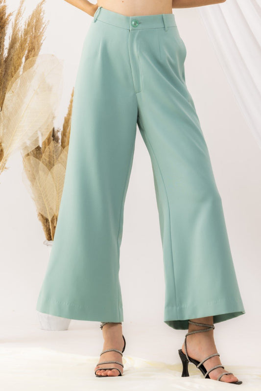 Sea Green Flared pant