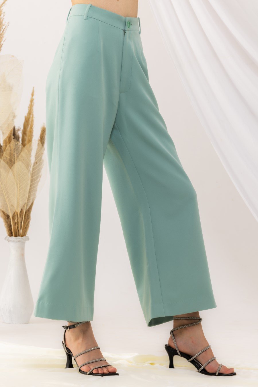 Sea Green Flared pant