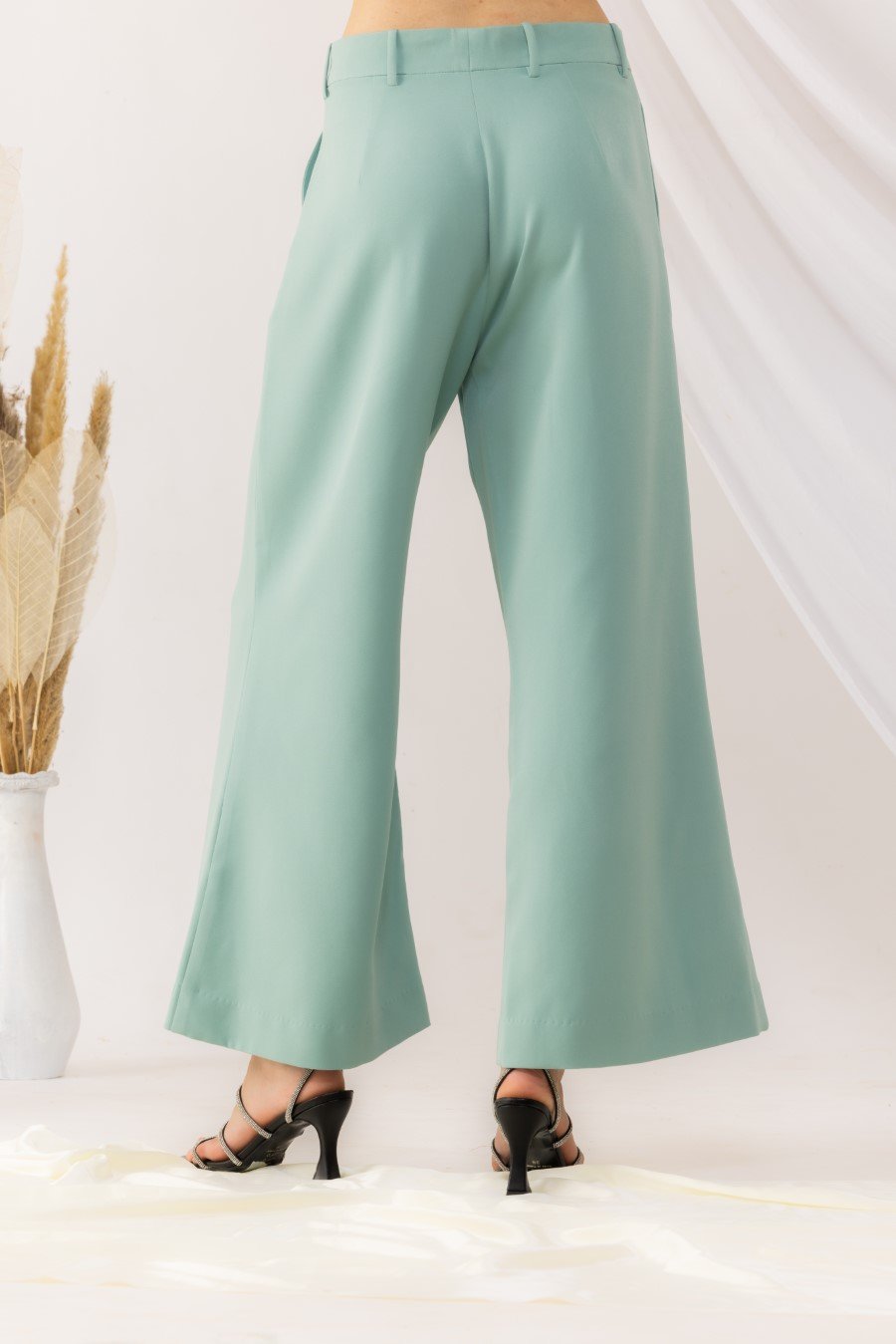 Sea Green Flared pant