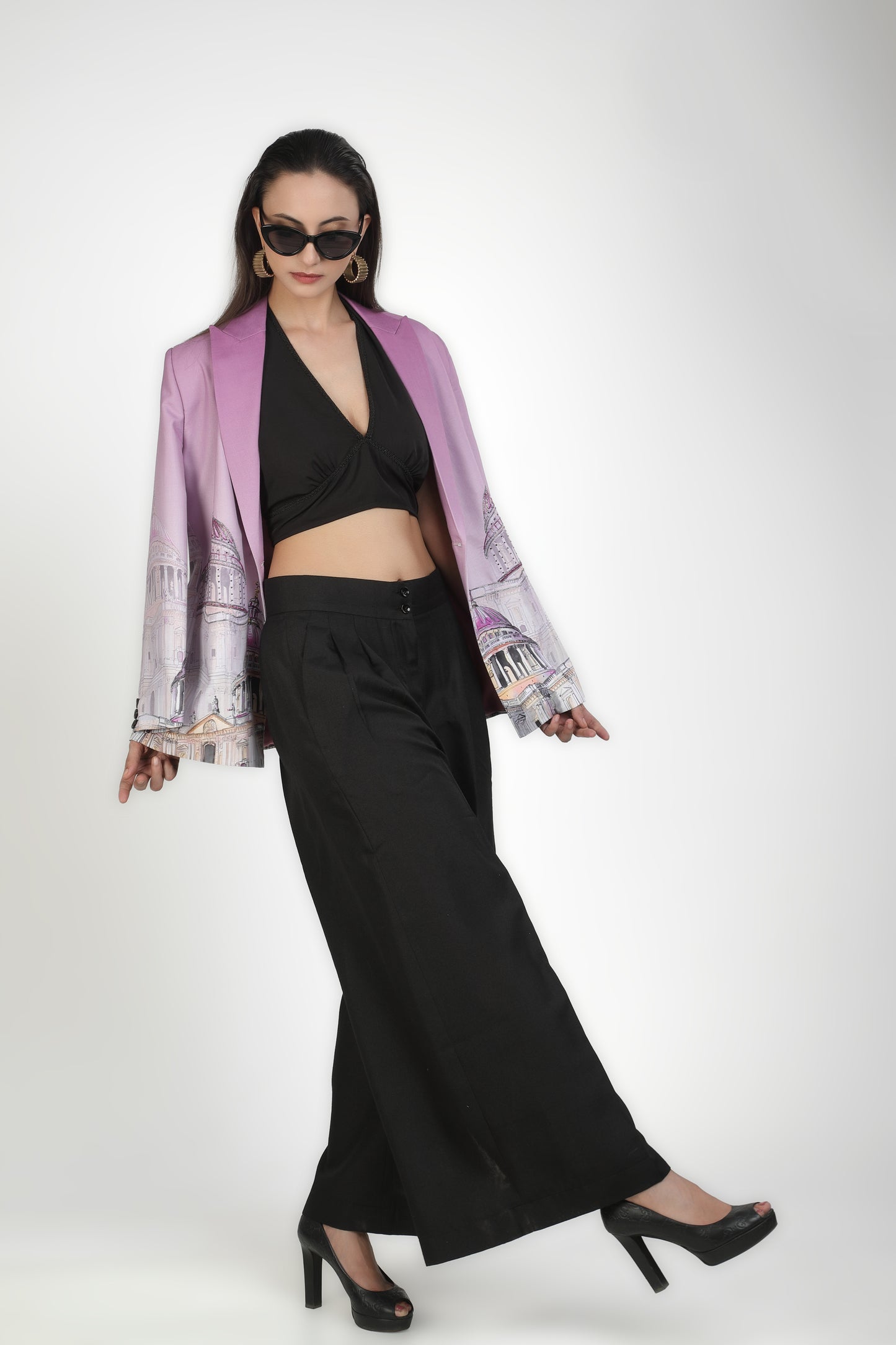 Skyline Serenade Blazer Culottes