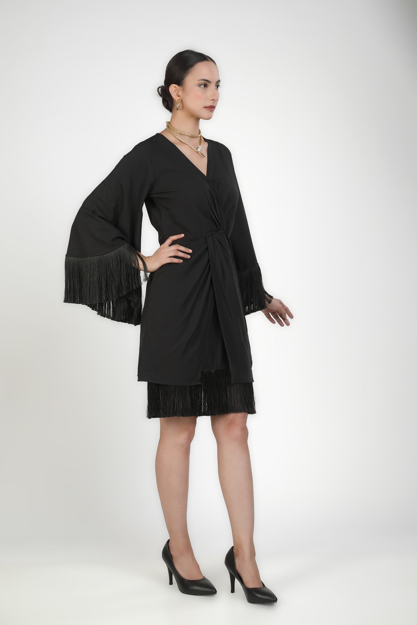 Twilight Fringe Criss Cross Dress