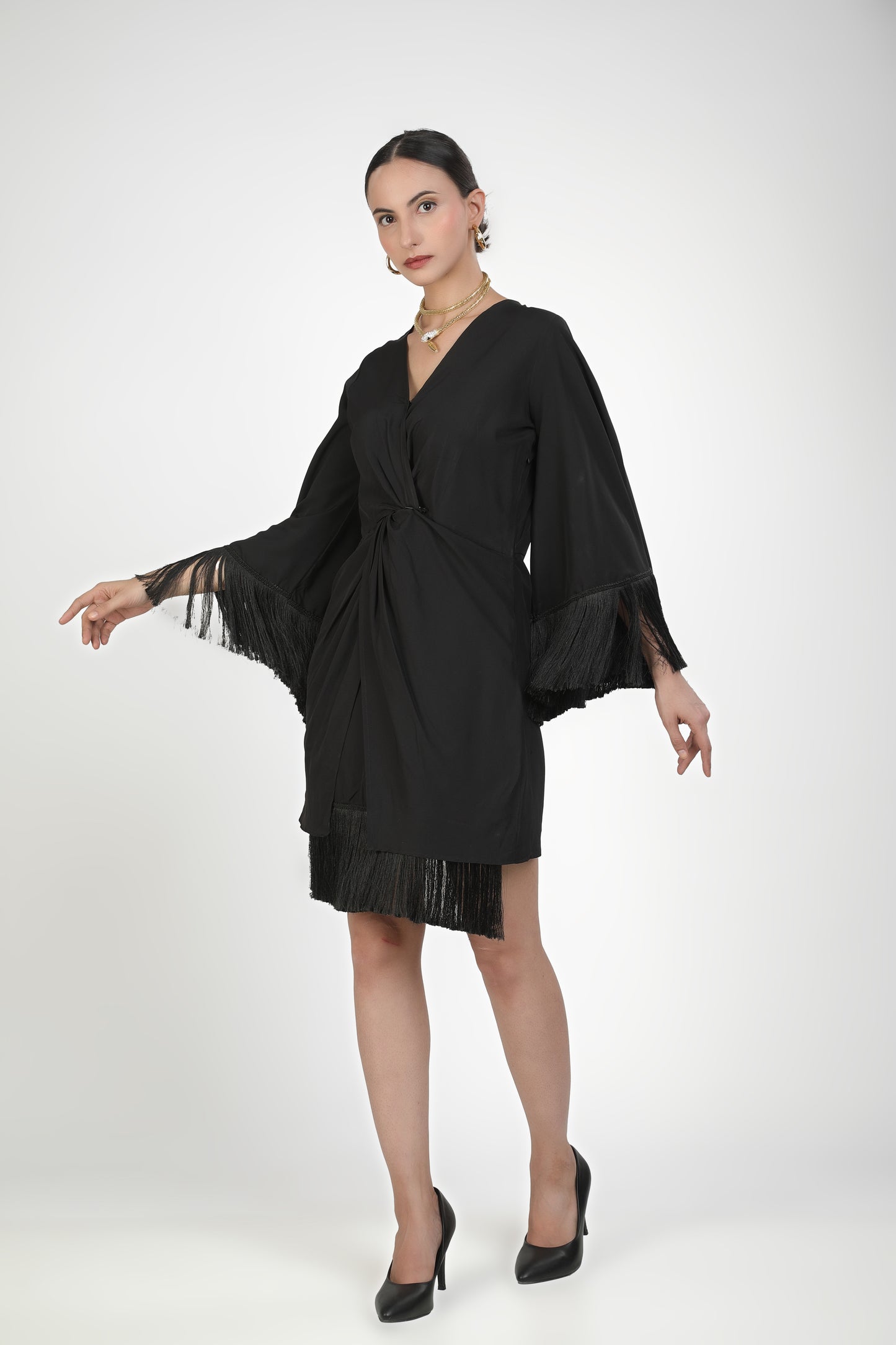 Twilight Fringe Criss Cross Dress