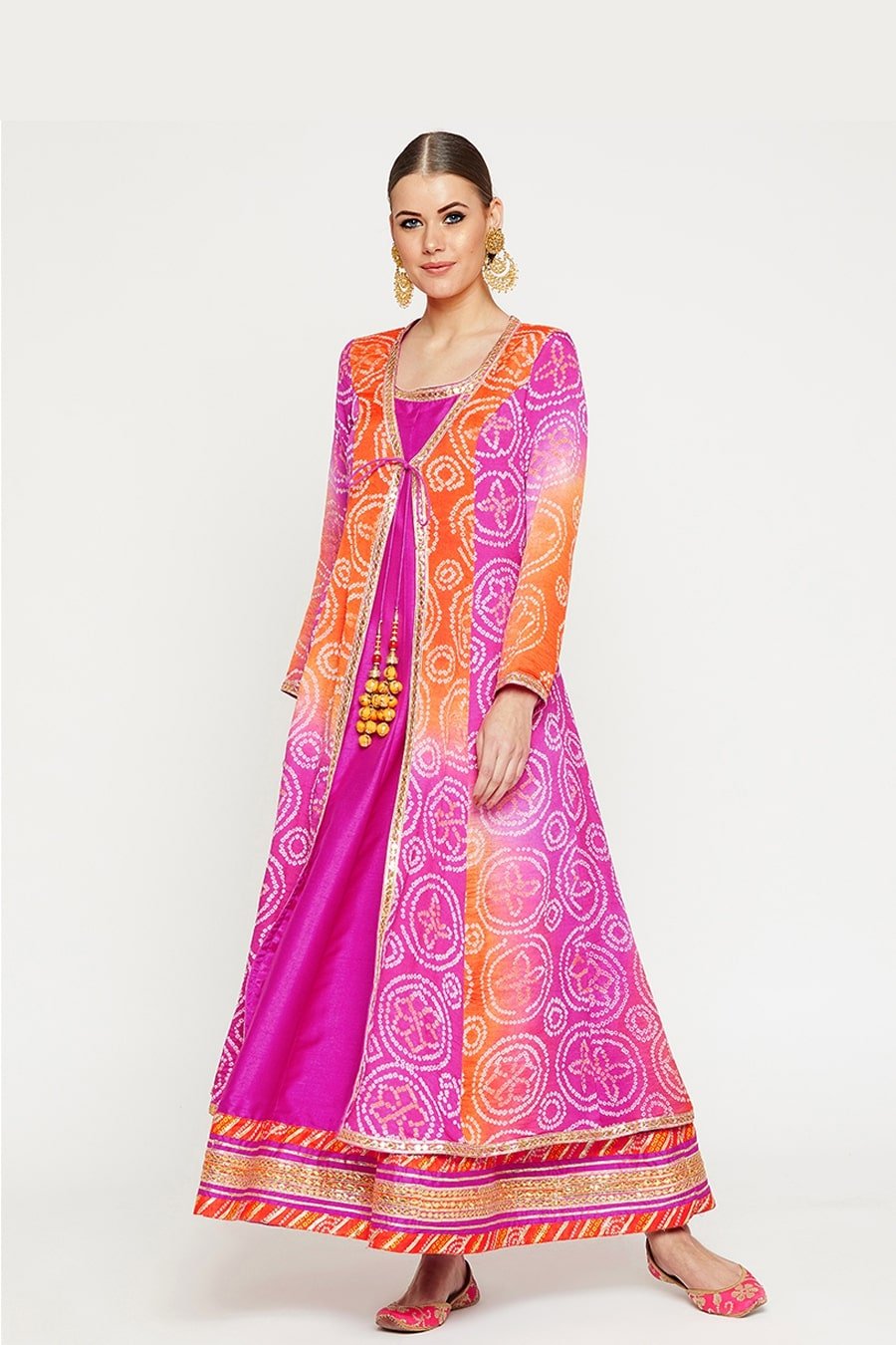 Bandhani Pink Suit