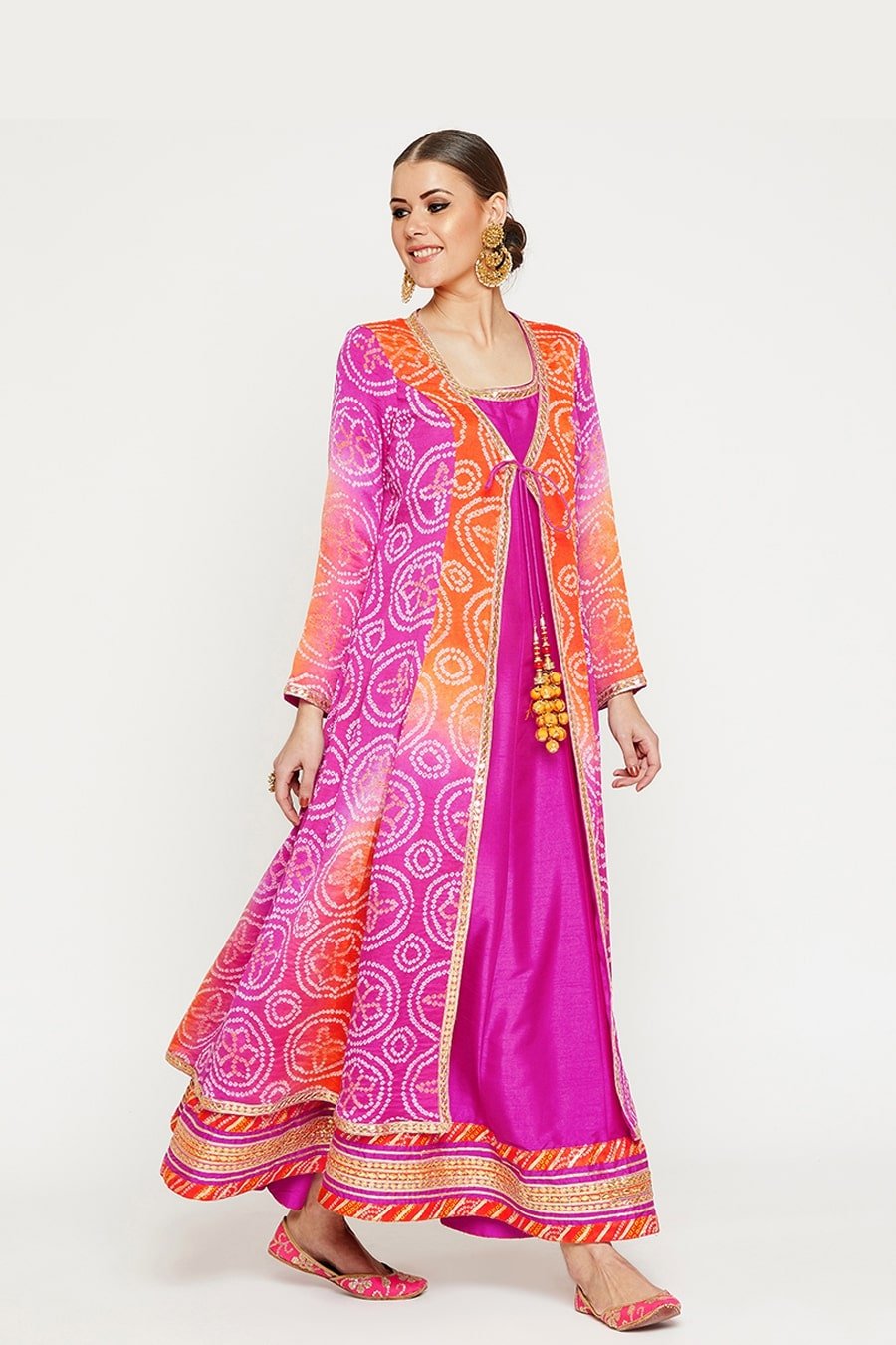 Bandhani Pink Suit