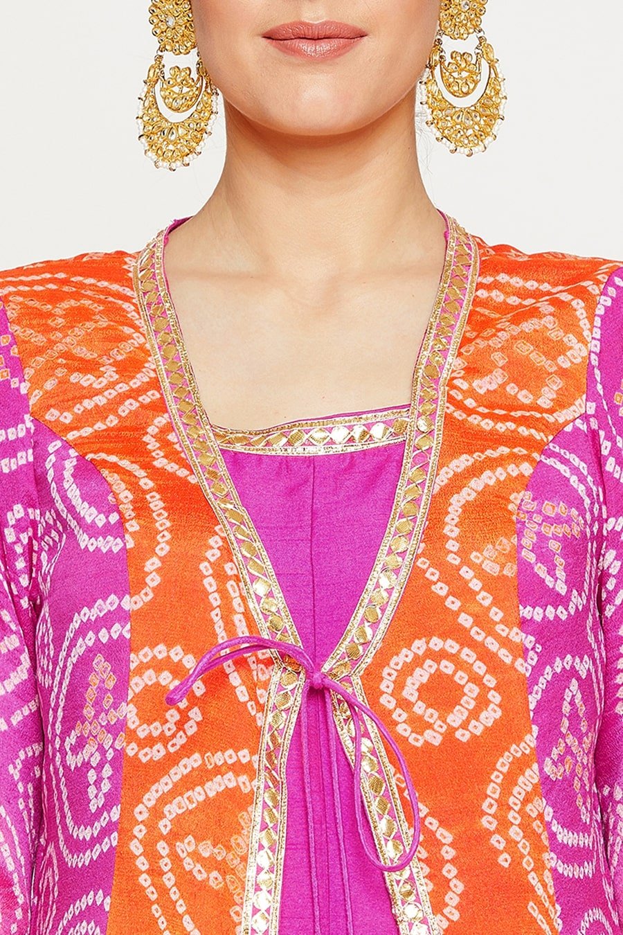 Bandhani Pink Suit