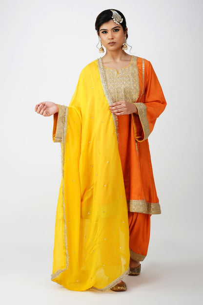 Saffron Royal Heritage Suit Set