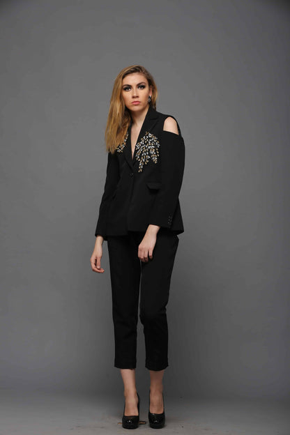 SAI 93 Black Blazer Set