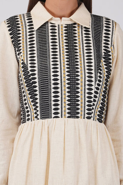 Monochrome Yoke Dress