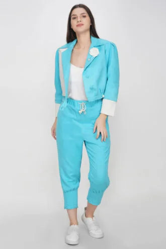 Suede Jacket Set