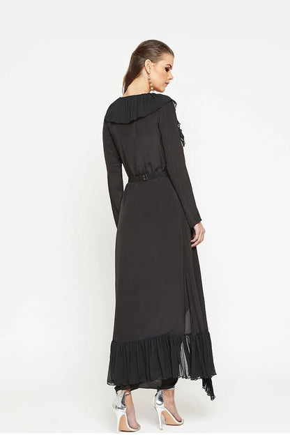 Black Shrug with Dhoti