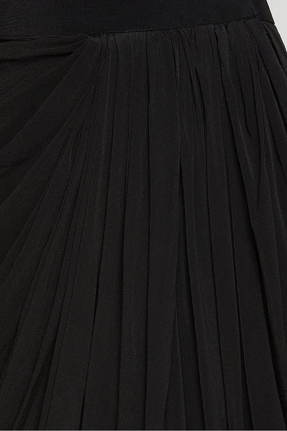 Black Shrug with Dhoti
