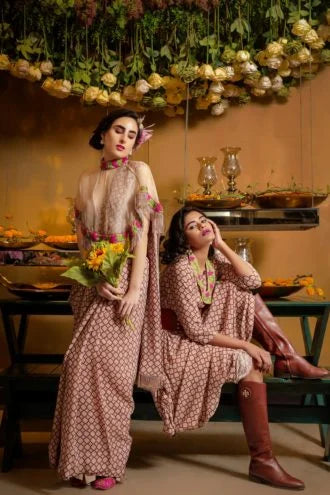 Cape Blouse Saree