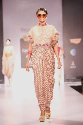 Cape Blouse Saree