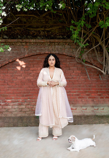 Kovet Budding Peach V-Neck Suit