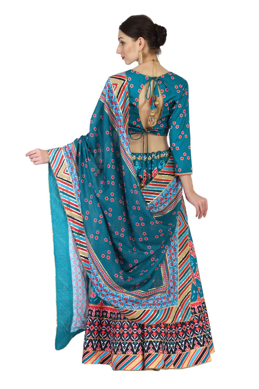 Green Patola Lehenga