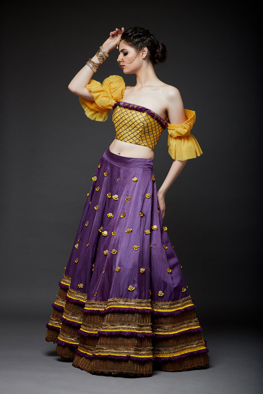 Lehenga With Corset Blouse