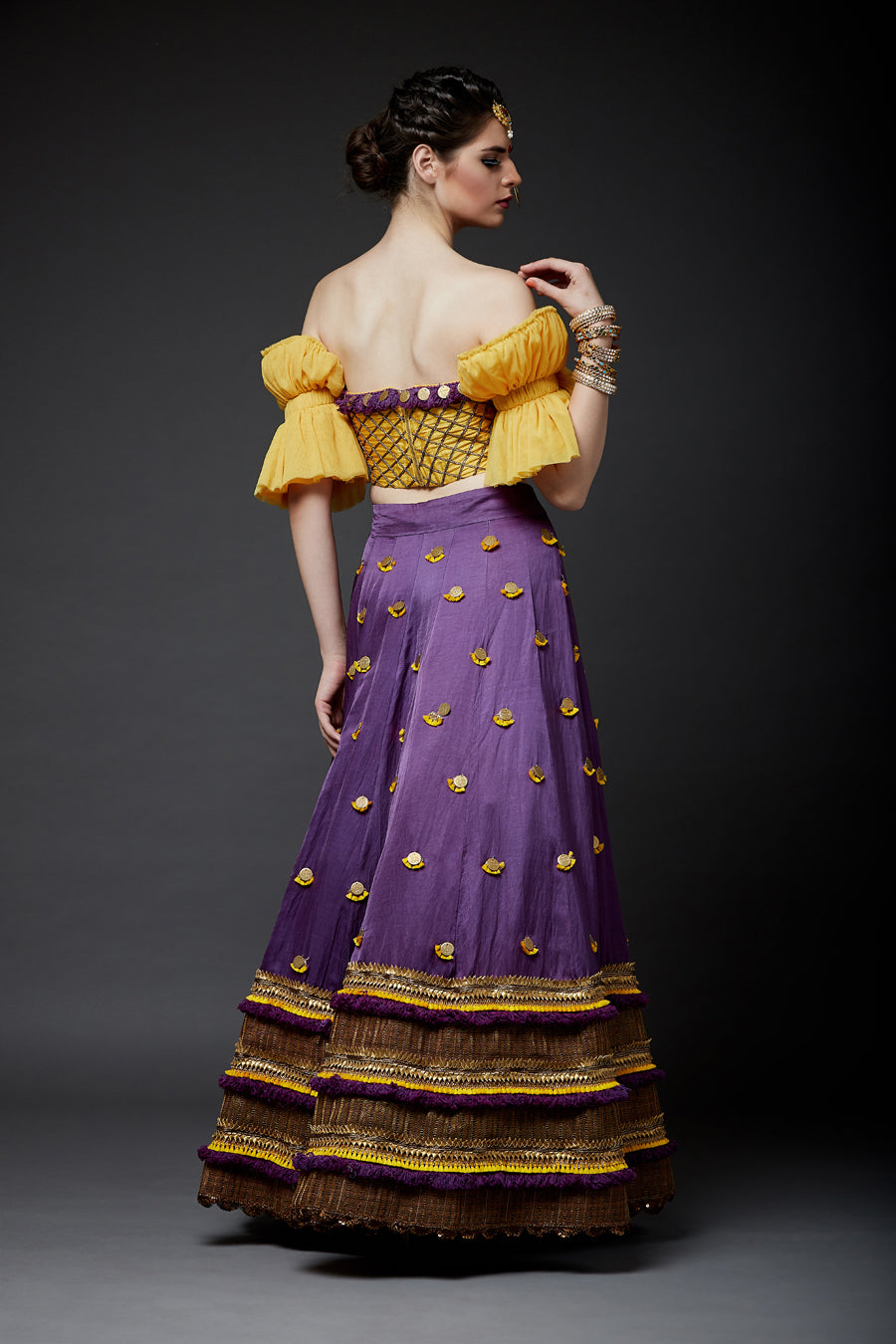 Lehenga With Corset Blouse