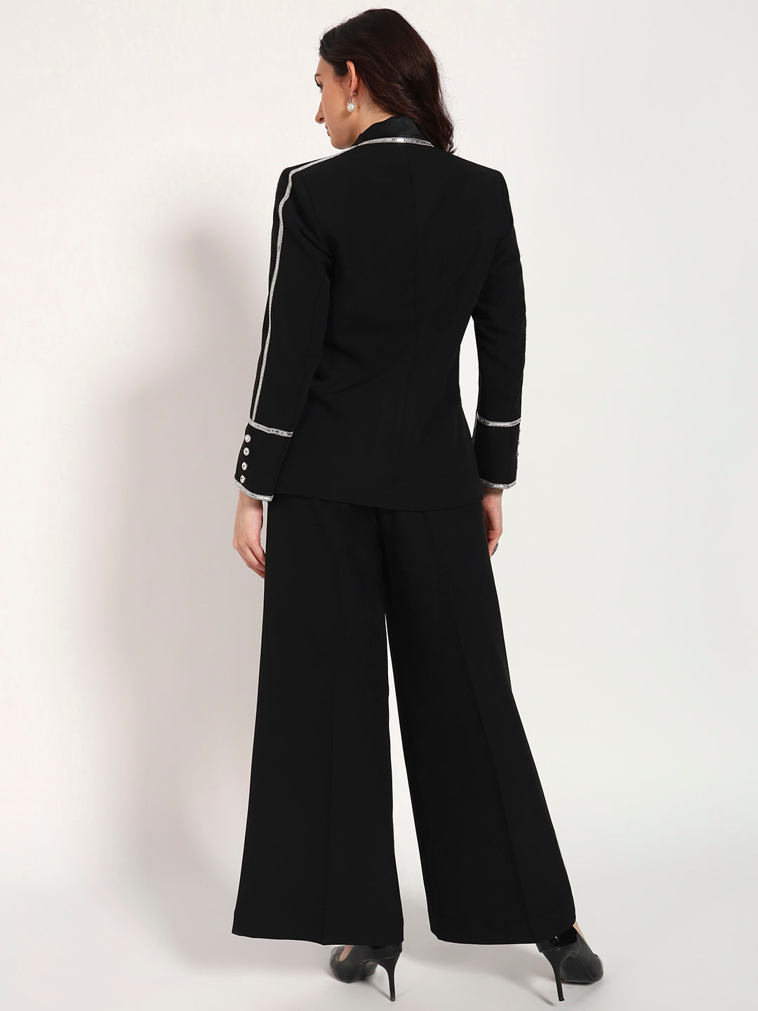 MIDNIGHT EDGE– Banana Crepe Blazer Set(Set of 2)