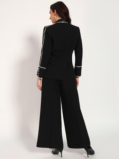 MIDNIGHT EDGE– Banana Crepe Blazer Set(Set of 2)