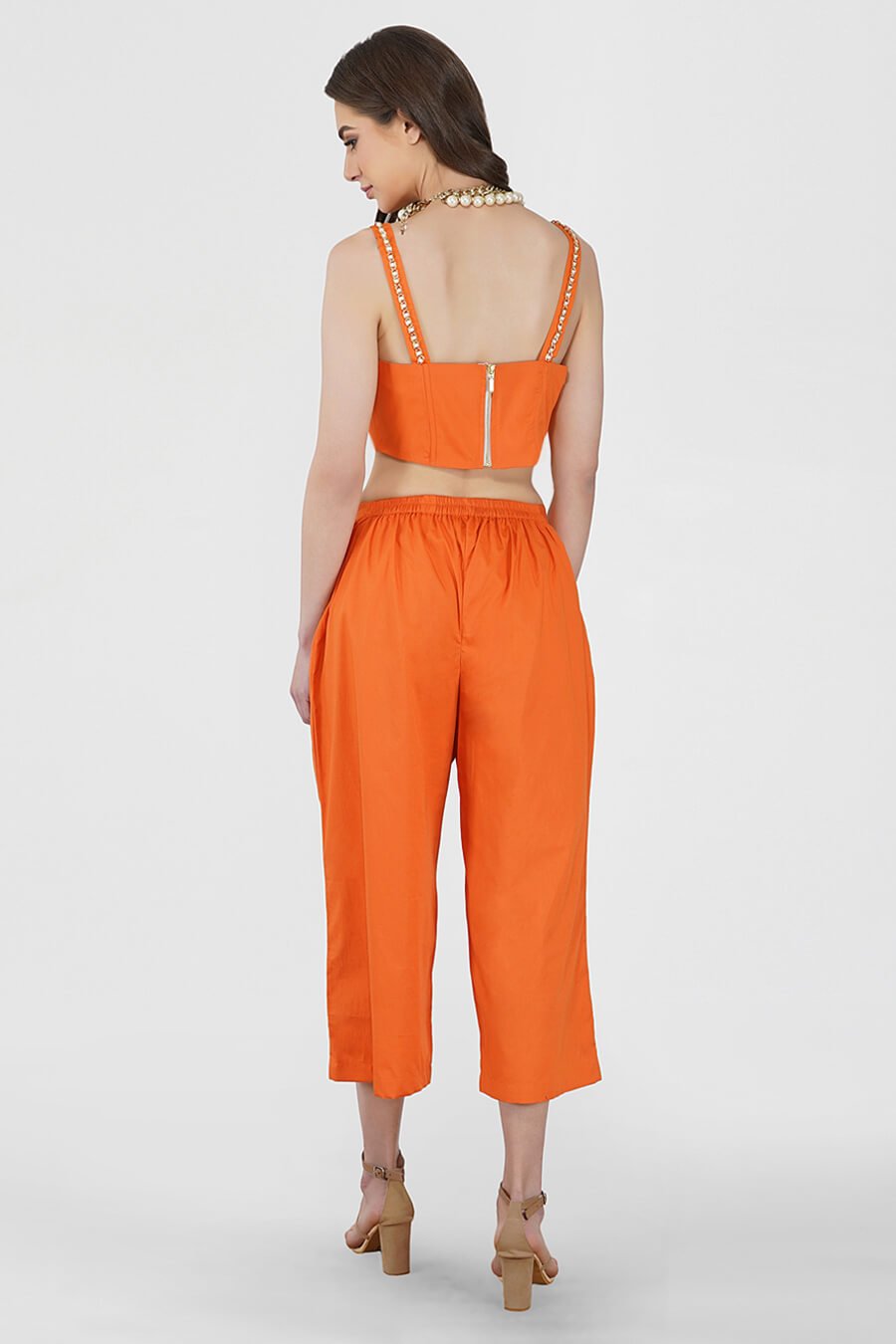 Orange Corset Top