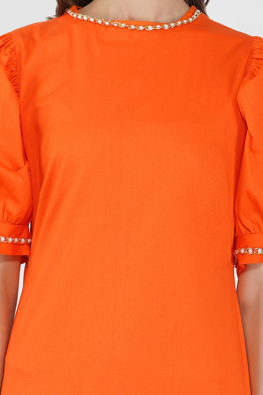 Orange Pocket Dress