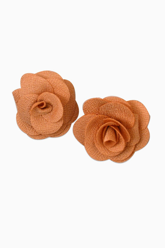 Pink Floral Studs