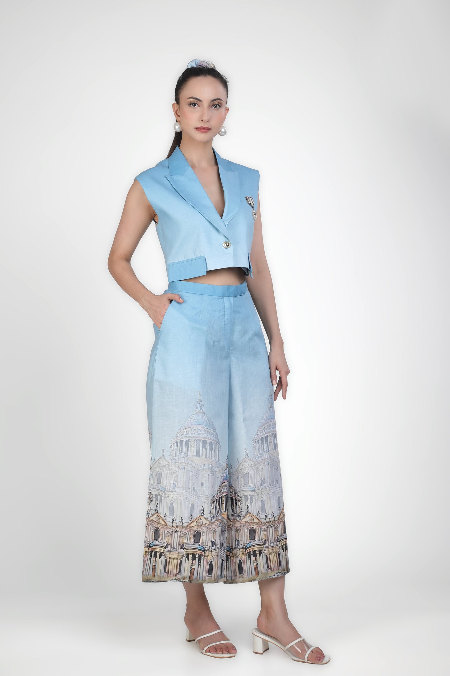 Pinnacle Palette Crop Blazer