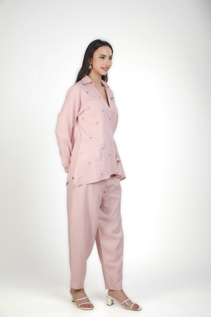 Powder Pink Tie-Waist Set
