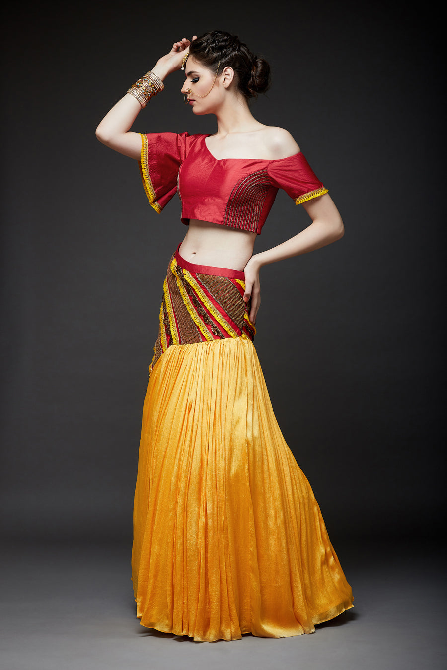 Scarlet Lehenga