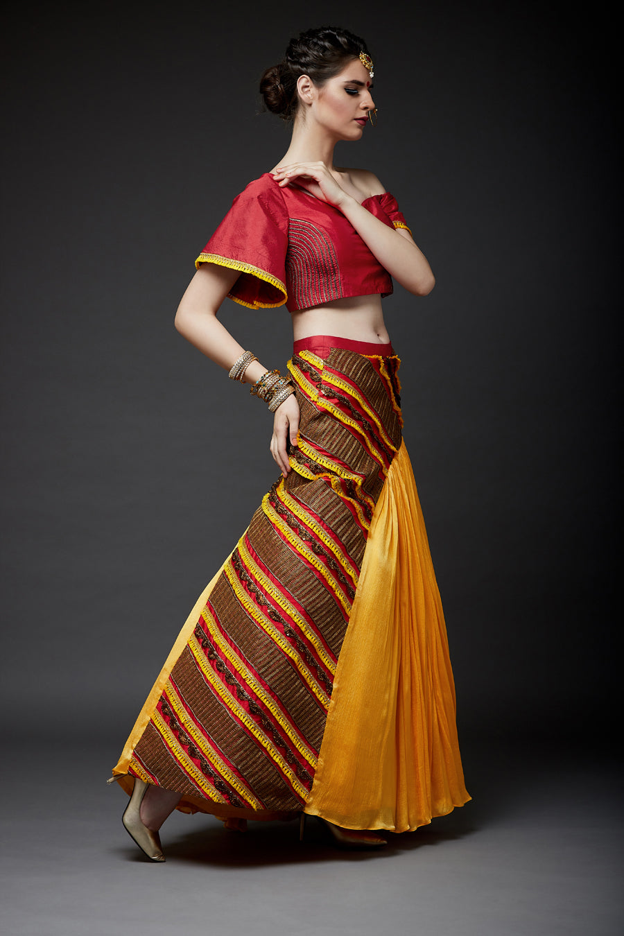 Scarlet Lehenga