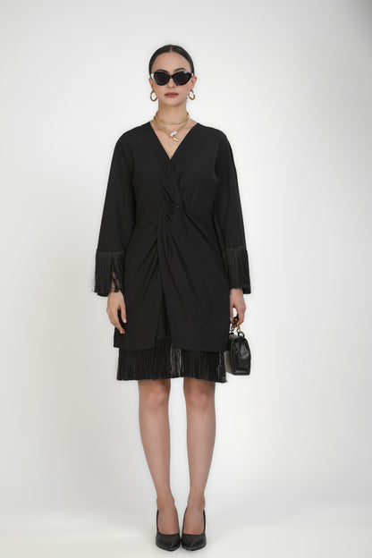Twilight Fringe Criss Cross Dress